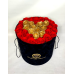 Beauty And The Beast ForEver Rose Red with Gold Heart in a Giand Luxury Box
